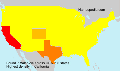 Surname Valenicia in USA Surname Valenicia in USA