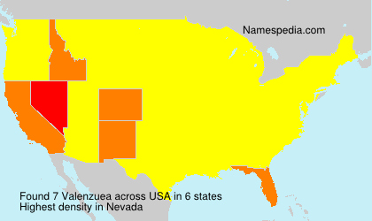 Surname Valenzuea in USA Surname Valenzuea in USA