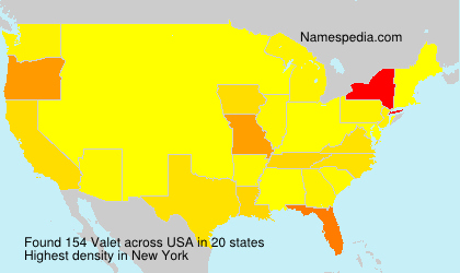 Surname Valet in USA Surname Valet in USA