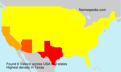Surname Valezzi in USA Surname Valezzi in USA