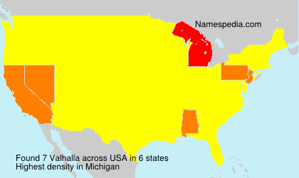 Surname Valhalla in USA Surname Valhalla in USA