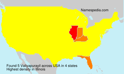 Surname Valiyapurayil in USA Surname Valiyapurayil in USA