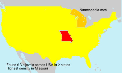 Surname Valjevcic in USA