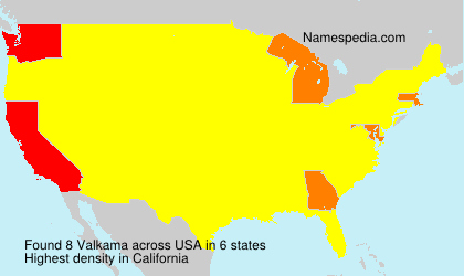Surname Valkama in USA Surname Valkama in USA