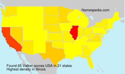 Surname Valker in USA Surname Valker in USA
