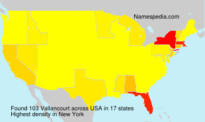 Surname Vallancourt in USA Surname Vallancourt in USA