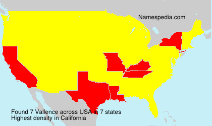 Surname Vallence in USA Surname Vallence in USA