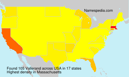 Surname Vallerand in USA Surname Vallerand in USA