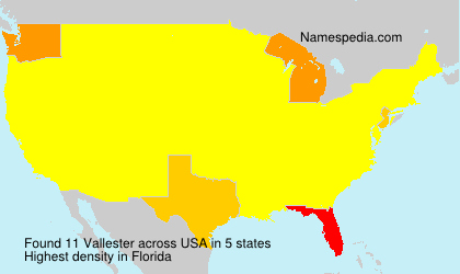 Surname Vallester in USA Surname Vallester in USA