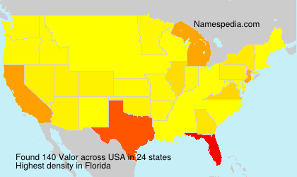 Surname Valor in USA Surname Valor in USA