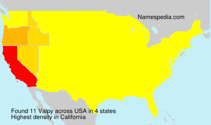 Surname Valpy in USA Surname Valpy in USA
