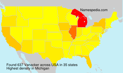 Surname Vanacker in USA Surname Vanacker in USA