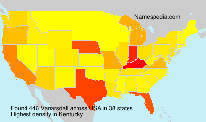 Surname Vanarsdall in USA Surname Vanarsdall in USA