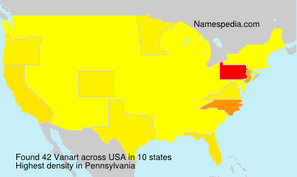 Surname Vanart in USA Surname Vanart in USA