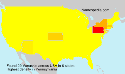 Surname Vanaskie in USA Surname Vanaskie in USA