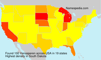 Surname Vanasperen in USA Surname Vanasperen in USA