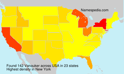 Surname Vanauker in USA Surname Vanauker in USA