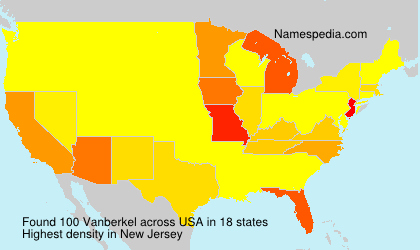 Surname Vanberkel in USA Surname Vanberkel in USA