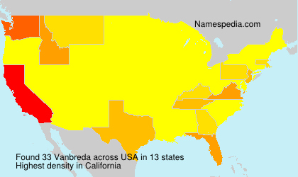 Surname Vanbreda in USA Surname Vanbreda in USA