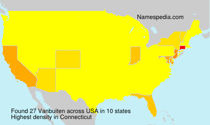 Surname Vanbuiten in USA Surname Vanbuiten in USA
