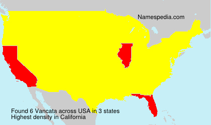 Surname Vancata in USA Surname Vancata in USA