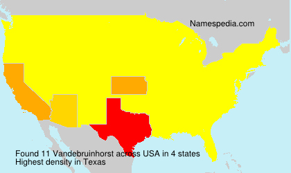 Surname Vandebruinhorst in USA Surname Vandebruinhorst in USA