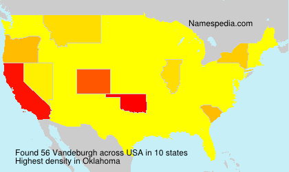 Surname Vandeburgh in USA Surname Vandeburgh in USA