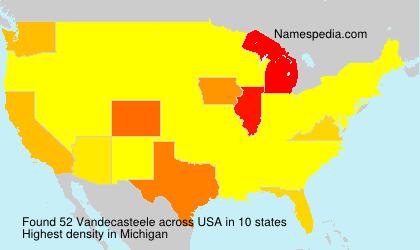 Surname Vandecasteele in USA Surname Vandecasteele in USA
