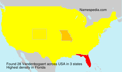 Surname Vandenbogaert in USA Surname Vandenbogaert in USA