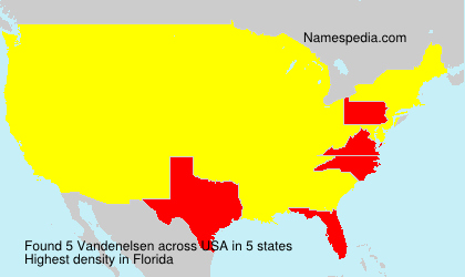 Surname Vandenelsen in USA Surname Vandenelsen in USA