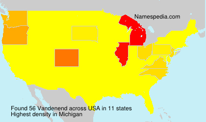 Surname Vandenend in USA Surname Vandenend in USA
