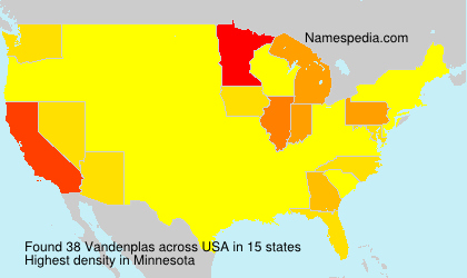 Surname Vandenplas in USA Surname Vandenplas in USA
