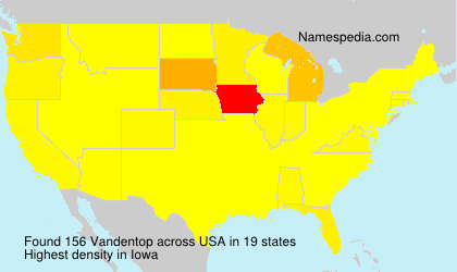Surname Vandentop in USA Surname Vandentop in USA