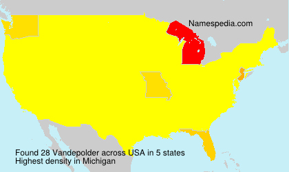 Surname Vandepolder in USA