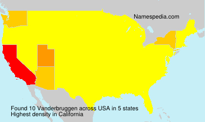 Surname Vanderbruggen in USA Surname Vanderbruggen in USA