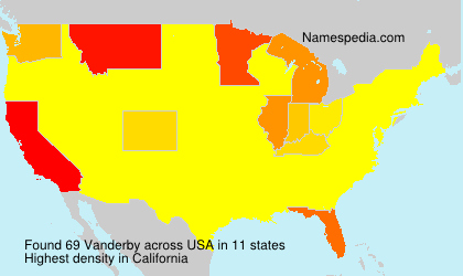 Surname Vanderby in USA Surname Vanderby in USA
