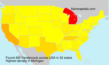Surname Vandercook in USA Surname Vandercook in USA