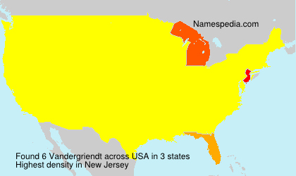 Surname Vandergriendt in USA Surname Vandergriendt in USA