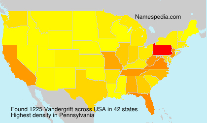 Surname Vandergrift in USA Surname Vandergrift in USA