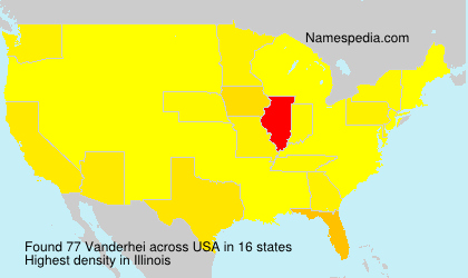 Surname Vanderhei in USA Surname Vanderhei in USA