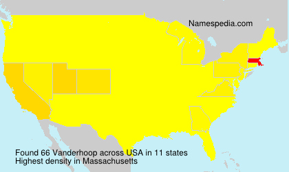 Surname Vanderhoop in USA Surname Vanderhoop in USA