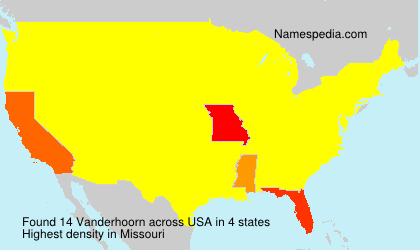 Surname Vanderhoorn in USA Surname Vanderhoorn in USA