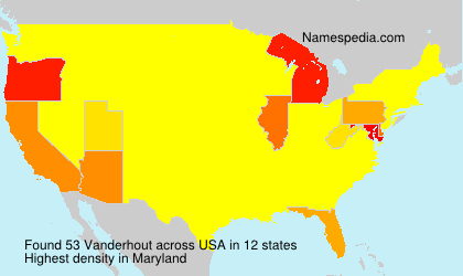 Surname Vanderhout in USA Surname Vanderhout in USA