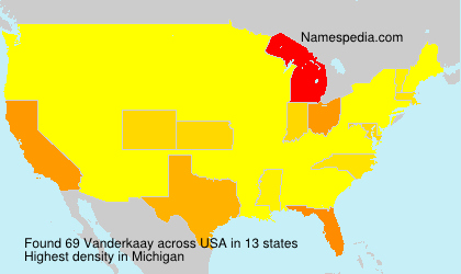 Surname Vanderkaay in USA Surname Vanderkaay in USA