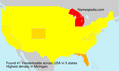 Surname Vanderkodde in USA Surname Vanderkodde in USA