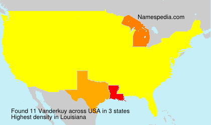 Surname Vanderkuy in USA Surname Vanderkuy in USA