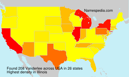 Surname Vanderlee in USA Surname Vanderlee in USA