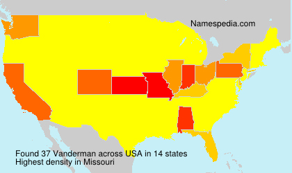 Surname Vanderman in USA Surname Vanderman in USA