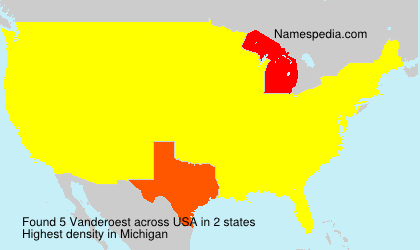Surname Vanderoest in USA Surname Vanderoest in USA