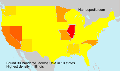 Surname Vanderpal in USA Surname Vanderpal in USA